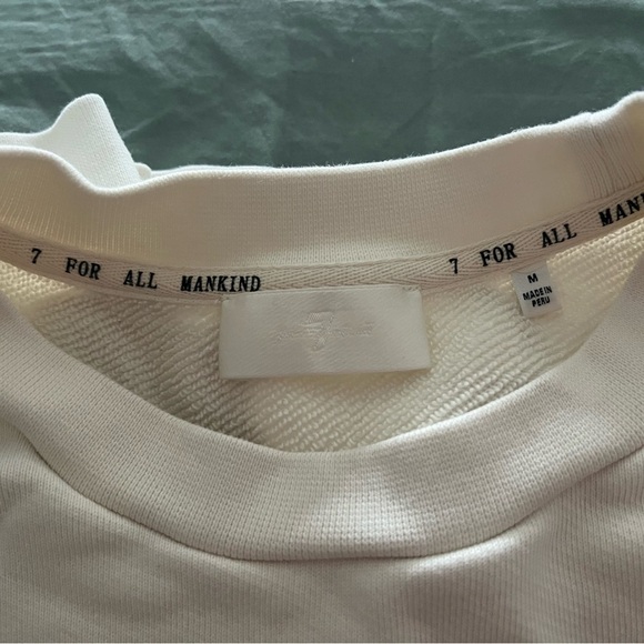 7 For All Mankind Classic White Top - Picture 4 of 5